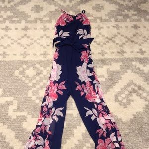 Light Weight flower romper girls size L